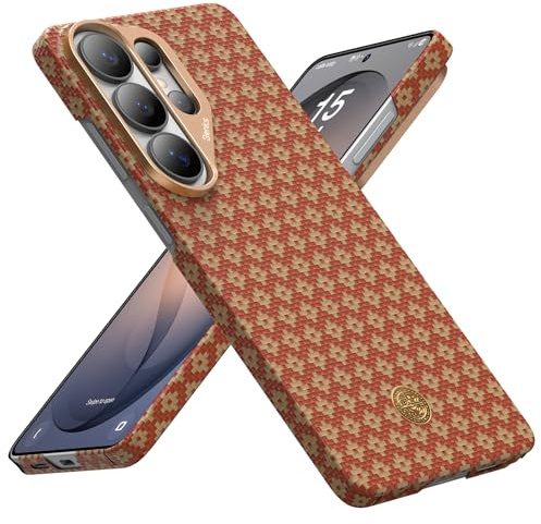 BENKS für Samsung Galaxy S26 Ultra Hülle 6,9 Zoll, Kompatibel mit MagSafe, ArmorGrid ArmorAir Ultraleichte Handyhülle mit Hüllenlosem Gefühl, Aramidfaser Gewebt, Fortune Orange