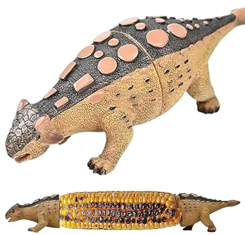 Dinosaur Corn Cob Holders, Cartoon Corn on the Cob Holders with Stainless Steel Prongs, Reusable & Easy to Clean Barbecue Skewers for BBQs, Parties, Family Meals, Indoor Decorations