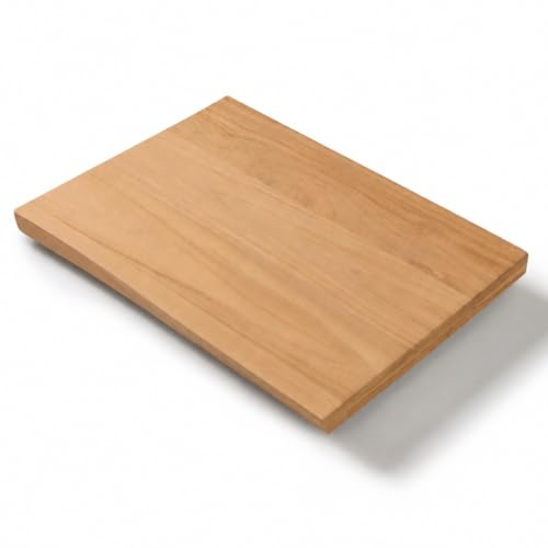 MG Valencia Piano Lavabo da Bagno in Teak Massiccio 100% Naturale KUBU per Lavabo da Appoggio. Mensola per Lavabo Sospeso, Durevole e Resistente All'acqua, Disponibile in 3 Misure