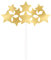 Unique Party 72417 - Gold Foil Stars Cake Topper