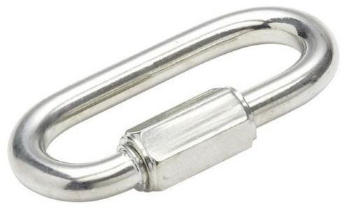 4mm 6mm 8mm Heavy Duty Quick Link Screw Lock Chain Fastener Hook Carabiner Steel (8mm)