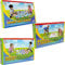 Games Hub Giant Indoors & Outdoors Garden Games Multi Set - Draughts, Noughts & Crosses, Snakes & Ladders (3 Count, 3-6+)