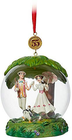 Disneys Mary Poppins 55th Anniversary Glass Globe Ornament