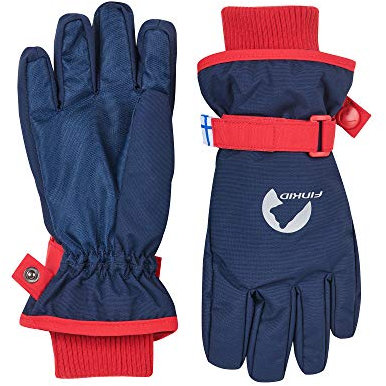 Finkid Pikkurilli Blau, Fingerhandschuh, Größe XL - Farbe Navy - Red