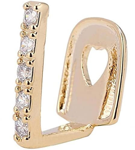 Zonster Vergoldete Hip Hop Zähne Gap Kristallgrills Punk Zähne Kappen Cosplay Party Zahn Rapper Lustige Schmuck Geschenk