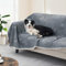 Hzuaneri wasserdichte Hundedecke, Katzendecke, Sherpa Fleece Haustierdecke für große Hunde, Katzen, XXL, 200 x 150 cm, hundedecke flauschig, Beidseitiger Sofabezug-Schutz, Maschinenwaschbar, Grau