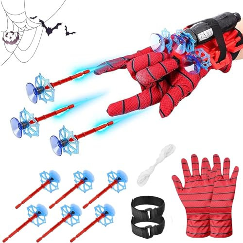 GUIANLOU Lot de 2 Gant de Lanceur,Launcher Jouets de Poignet de Lanceur Jouet de Poignet Lanceur de héros Gant de Lanceur pour Lanceur d'araignée Jouet éducatifsl.