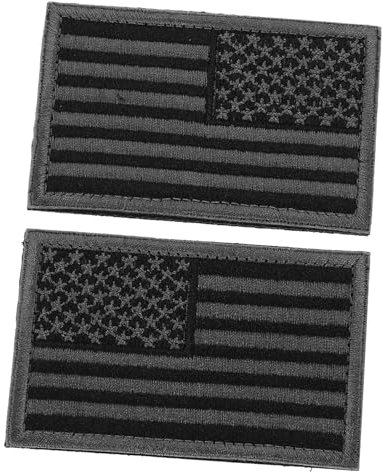 LALAFINA 2 Pz Patch bandiera americana bandiera americana ferro sulle decalcomanie 4 luglio toppe termoadesive arredamento bandiere adesivo patch ricamo toppe sulle spalle del braccio Zaino
