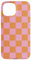 iPhone 15 Case Checkered Pink Orange Cool Checkerboard Aesthetic Gift Case