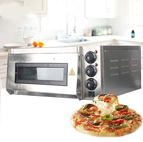SmPinnaA Forno per Pizza, Forno Elettrico per Pizza da 20 Litri Pane per Torte Pollo Arrosto Fornello per Pizza Uso Commerciale Cottura in Cucina Forni Dig-Lo con Pietre per Pizza