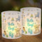 12 Windlicht Tischdeko Hello Boy, Hello Boy Tisch Deko, Blau Süßer Bär Windlichter Tischdeko, Tisch Dekoration für Junge Geburt Babyparty Geburtstag, Fußabdruck Windlicht für Teelichter Kerzen
