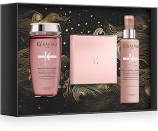 Kérastase Chroma Absolu Masque Geschenkset, Für coloriertes Haar, Enthält: Bain Riche Chroma Respect 250 ml, Masque Chroma Filler 200 ml, Sérum Chroma Thermique 150 ml