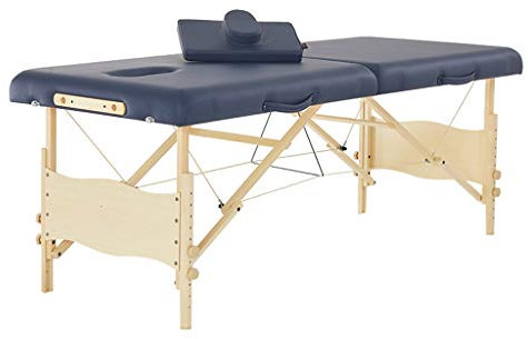 Tragbare Massageliege mit 2 Abschnitten, 71 cm breit, 5 cm dick, Schaumstoff-Matratze, Reiki, überlegener Komfort, Deluxe-Spa- und Salontisch
