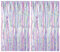 2 Stück Lametta Vorhang Lila, Glitzervorhang Lametta Lila, Glitzer Party Vorhang, Folien Fransen Hintergrund fur Party Deko Mädchen Geburtstagsdeko Hochzeit Festivals Bühnendekor Disco Party(1m x 2m)