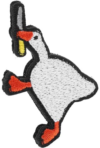 Lurrose Aufnäher Klein Aufnäher Gänsehautflicken Mit Messer Neon Lustig Pickel Aufkleber Gans Flecken Verschluss Kleidungsflicken Sprühen Plüsch Streifen Pickelpflaster Ducken Polyester
