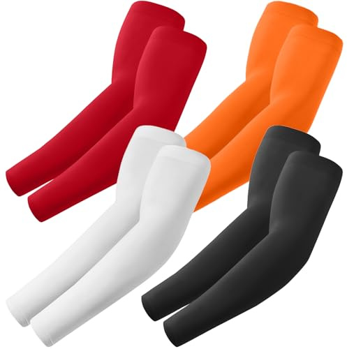 ROXUN Manicotti Braccia per Uomo e Donna Ideali per Padel Basket Pallavolo | maniche braccio unisex,protezione Upf 50+,nylon-spandex traspirante,polsino,antiscivolo per sport,guida e lavoro