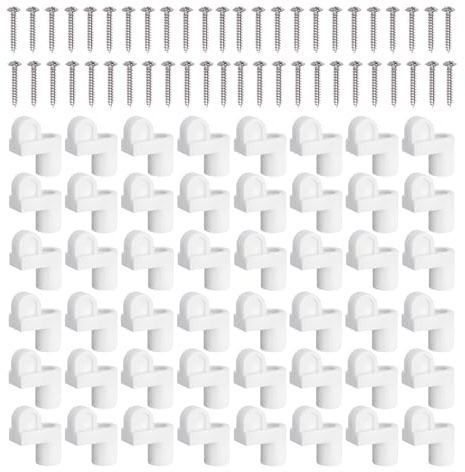 Lot de 48 clips de fixation pour moustiquaires, 9,5 millimètres, fixation de rechange pour panneaux de porte, clip pour moustiquaires de fenêtre pour maintenir le filet | pour maison, chambre, bureau