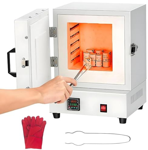 Vickyyy Four de fusion électrique de 2000 W, fusion de métaux de 1150 ℃, moufle fermé pour laboratoire, four fermé à haute température pour laboratoire