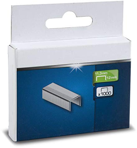 SECOTEC® Heftklammer Klammern für Handtacker (1000 Stück) | Typ J | Höhe 12 mm