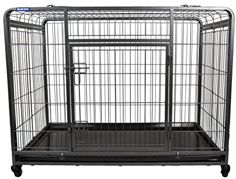 The Pet Store Premium Dog Crate with Lockable, Removable Nylon Wheels, Large