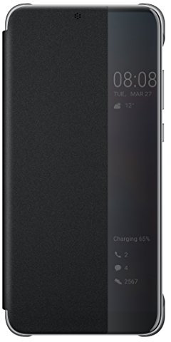 Huawei P20 Pro Custodia Flip, Interattiva, Nero