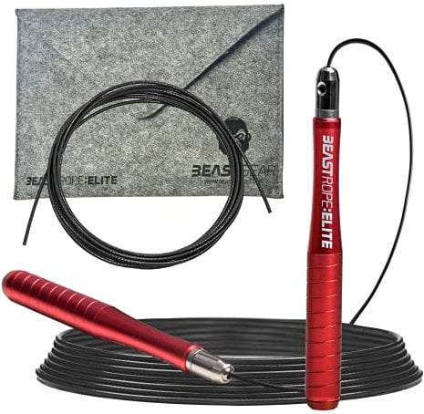 Beast Gear Springseil für Erwachsene - Fitness-Speed-Rope - Indoor-/Outdoor-Sprungseil für Ausdauer, Abnehmen, Boxen, Sport, MMA, Cardio - Gym Zubehör