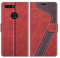 MOBESV Coque pour Huawei Y6 2018, Housse en Cuir Magnétique Fonction Stand Étui pour Huawei Y6 2018 / Honor 7A, Élégant Rouge
