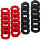 Ampper 24 Pieces Battery Terminal Anti Corrosion Washers, Battery Terminal Post Fiber Washers Protector (12 Red & 12 Black)