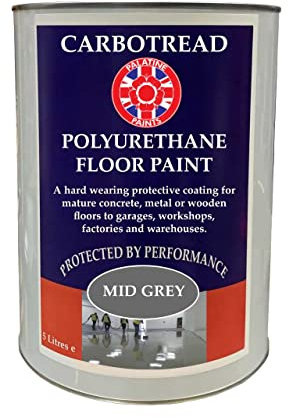 Polyurethane Concretre Floor Paint White 5Lt
