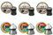 Pallini Kvintor Tornado e Daisy 'Pointed' calibro 4,5 mm | Kit con 6 scatole di pallini (diabolici e ibridi) per fucili, carabine e pistole ad aria compressa