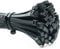ERKO Fascette plastica nere 100 x 2,5 mm 100 pezzi di cablaggio professionali, resistente a UV, Resistente allatemperature, Resistenza alla rottura 8 kg, forte