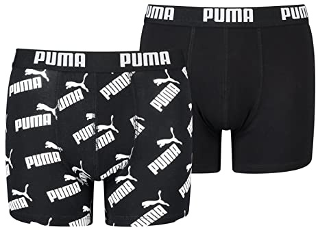 Puma Children Unisex Boxer Unterwäsche, Schwarz, 164 EU