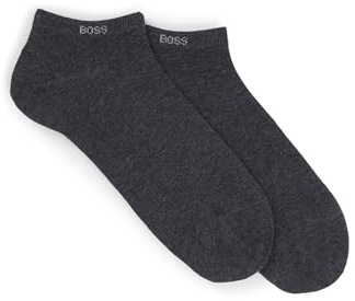 BOSS Herren 2P AS uni CC Knöchellange Socken aus Stretch-Gewebe im Zweier-Pack