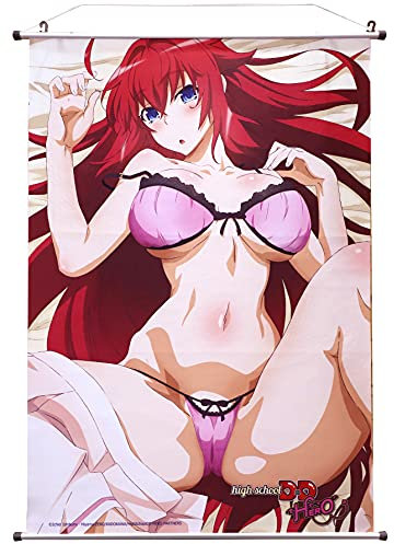 SAKAMI Highschool DXD Wallscroll Rias on Bed Wallscroll Stoff-Poster 60x86cm Wandbild auf Stoff, offiziell lizensiert Merchandise
