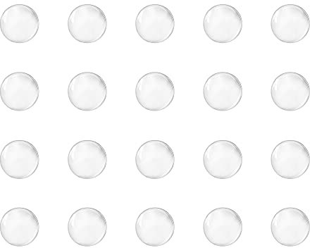 sourcing map 5mm Solid Round Clear Glass Ball Boiling Stones Soda Lime Glass Beads 200pcs