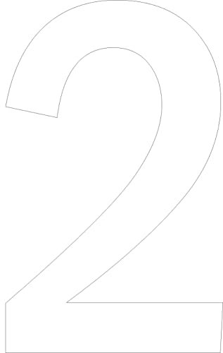 ShirtInStyle Zahlen selbsklebende Aufkleber, 10cm hoch, Haustür, Mülltone, Basteln, Boote, Nummern, Kennzeichen, KFZ, Türen, Spint, Umkleide, Hausnummer, Bootsnummer, ZAHL 2-10cm, weiss