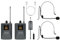 Audibax Missouri Free Head Dual UHF Sistema de Micrófono de Diadema con Receptor Recargable