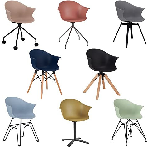 Kollecture NOÉ Stuhl Farbe Weiß, Größe Fuß 1 Schwarz