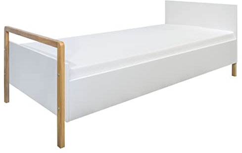 Adam Kinderbett, 80 x 180 cm, Weiß / Eiche