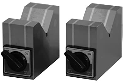 Magnetprisma 1 Paar Prismenblöcke magnetisch mit Schalter 100 x 50 x 80 mm