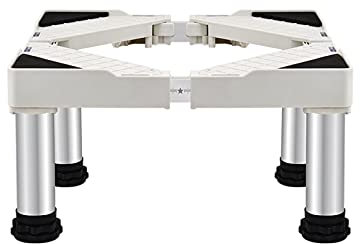Kühlschrank Waschmaschine Sockel Höhe 20cm Anti-Scratch Untergestell Podeste & Rahmen für Trockner Verstellbare Länge 50-75cm Stand für Geschirrspüler