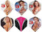 abcdarts Unisex – Erwachsene Page3 Erotic Dart Flights, Schwarz, Rose, Blau, Klassisch EU
