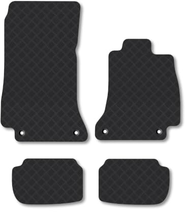 Mercedes E-Class (2016-2023) [Coupe] 3mm Rubber Car Mats | Tailored Fit Durable Floor Mats Full Coverage Protection Waterproof Accessories Easy Clean Anti Slip Made in the UK