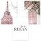 Trayosin Wandbilder Wohnzimmer 3er Premium Set Boho Rosa Pampasgras Poster Wandbilder Deko Bilder, Bilder Wanddeko Schlafzimmer, ohne Rahmen (B,30x40cm)