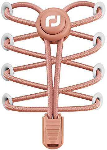 RJ-Sport Elastische Schnürsenkel mit Schnellverschluss – Schnellschnürsystem für einzigartigen Komfort, perfekten Sitz und starken Halt (Hell-Pink)