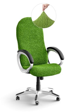 PAULATO - Housse de Chaise de Bureau et de Gaming en Microfibre Unie, Tissu Anti-Rayures Lavable en Machine, Technologie brevetée WavyTech, Certification Oeko-TEX - Fabriqué en Italie