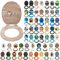 SG Traders® Toilet Seat with Soft Close - Wooden Toilet Seat Cover with Zinc Alloy Hinges, Comfortable Toilet Seat Covers with Colorful Designs Easy to Install, Assembly (Home)