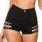 Odizli Ledershorts Damen Lack und Leder Mini Tight Bikini Shorts Frauen Hotpants Festival Rave Techno Pole Dance Outfit Lara Croft Kost�m Halloween Karneval Party Faschingskost�me Schwarz 05 XXL