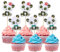 Rsstarxi 36 Stück Panda Cupcake Toppers Cute Baby Panda Cupcake Picks Dekorationen für Gender Reveal Thema Panda Baby Shower Jungen Mädchen Geburtstag Party Kuchen Dekorationen