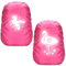 TaimeiMao Einhorn Schulranzen Regenschutz,Flamingo Regenschutz Schulranzen,Rucksack Überzug Reflektierend,Regenschutz Schulranzen Step by Step,Rucksack Überzug Reflektierend für Mädchen Kinder